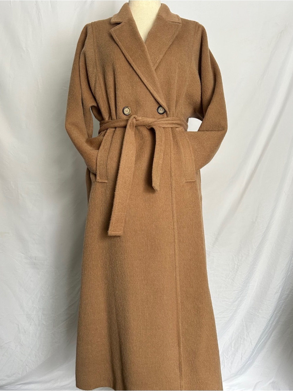 Harvé Benard wool and alpaca coat classic camel color UPDATE MAJOR DISCOUNT - Picture 2 of 6